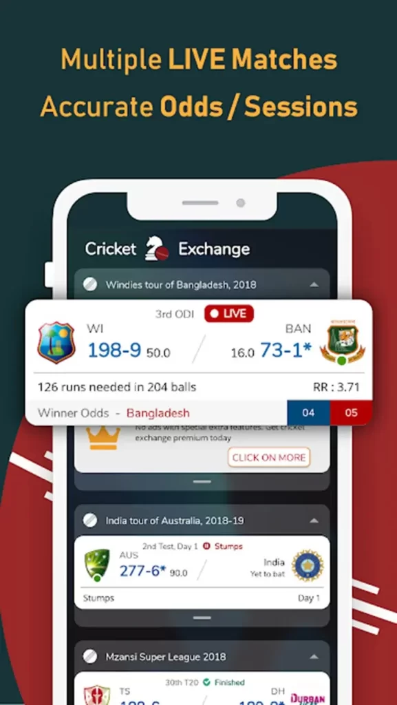Cricket Exchange Mod APK Premium Unlocked